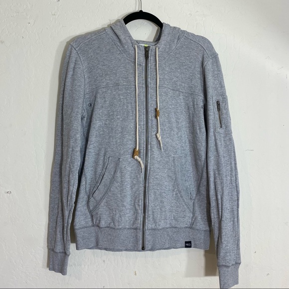 Adidas Neo gray Zip Up Hoodie women's small gorpcore athletic wardrobe essential - Picture 1 of 11